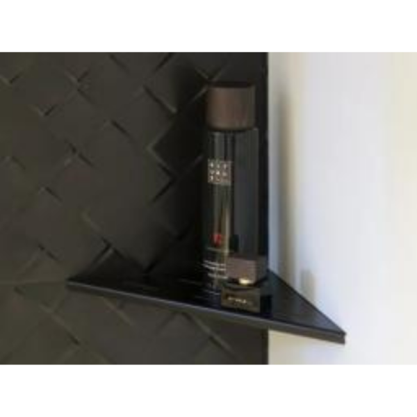 Looox Corner Shelf hoekplanchet 30x22cm mat zwart (inbouw hoekplanchet)