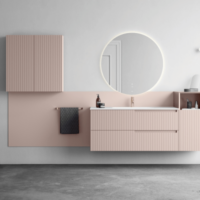 Dit is het effect van roze in de badkamer - Sani Dump