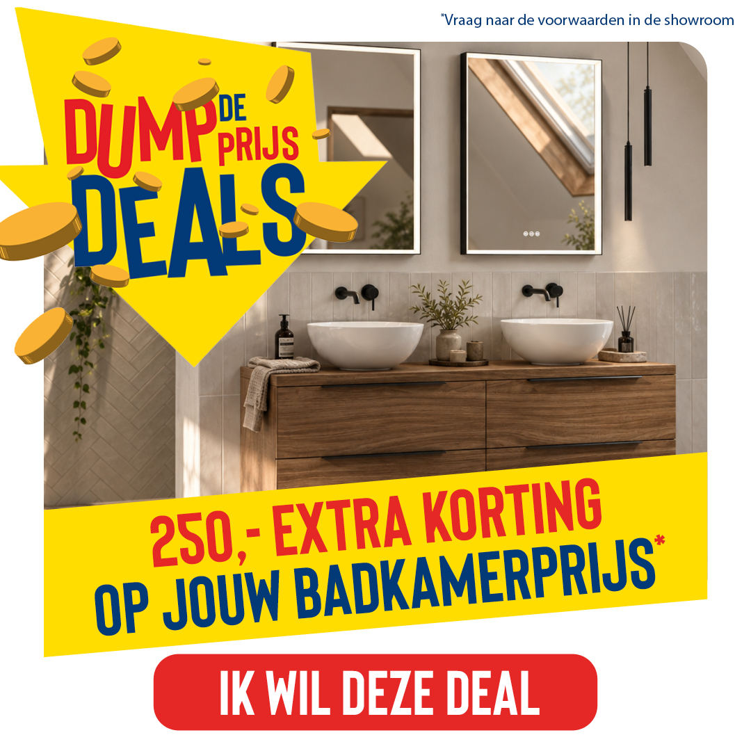 250 euro extra korting op je badkamerprijs
